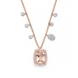 MEIRA T 14k Rose Gold Necklace with Morganite